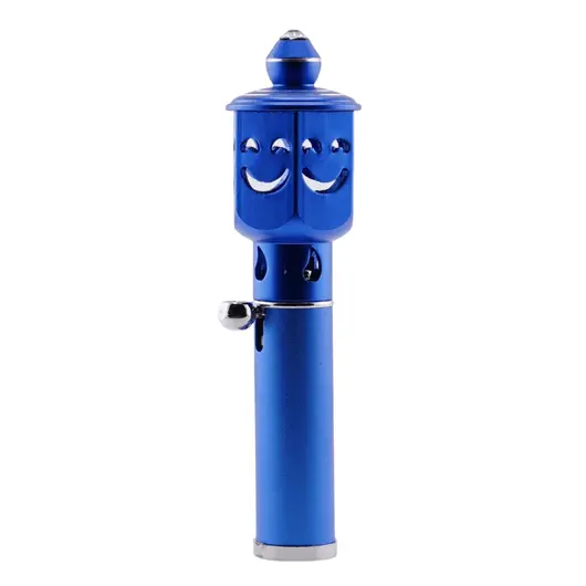 Bricheta portabila pentru aromaterapie model smiley face, albastru