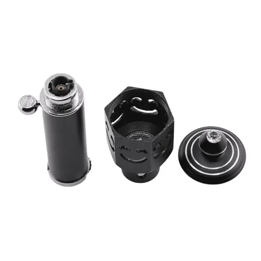 Bricheta portabila pentru aromaterapie model smiley face, negru, imagine 3