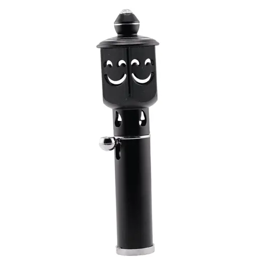 Bricheta portabila pentru aromaterapie model smiley face, negru