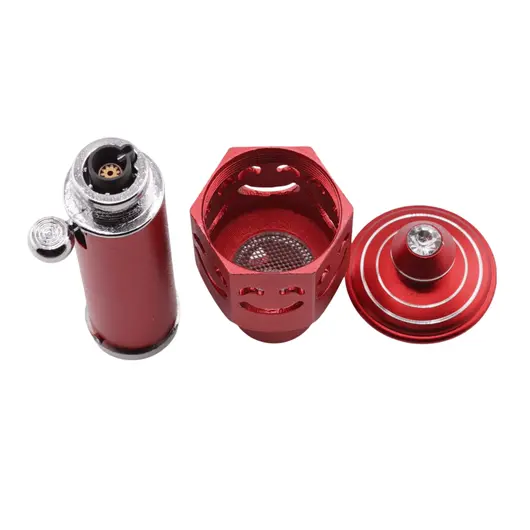 Bricheta portabila pentru aromaterapie model smiley face, rosu, imagine 3