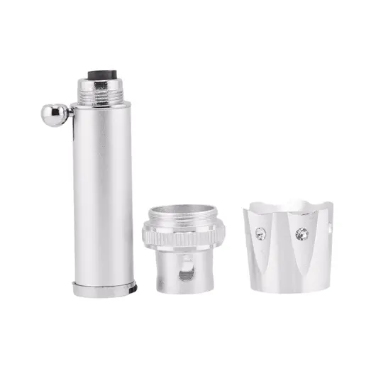 Bricheta portabila pentru aromaterapie model torta, argintiu, imagine 2