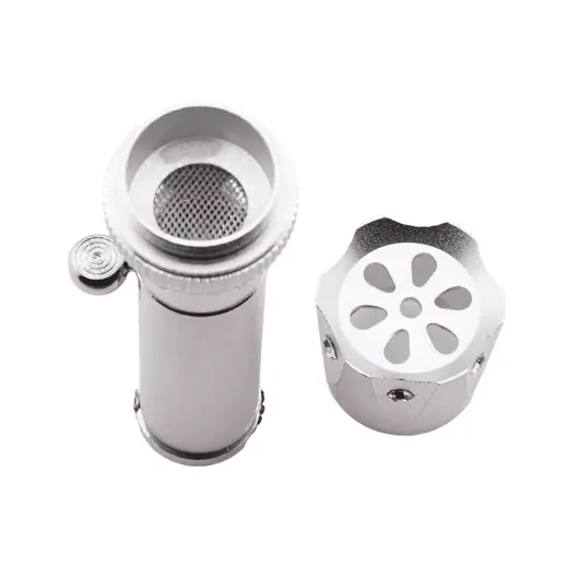 Bricheta portabila pentru aromaterapie model torta, argintiu, imagine 4