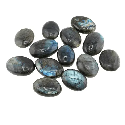 Cristal natural Labradorit oval rulat, 45-55mm