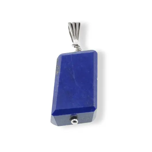 Pandantiv Lapis Lazuli fatetat, 12-20mm, imagine 2
