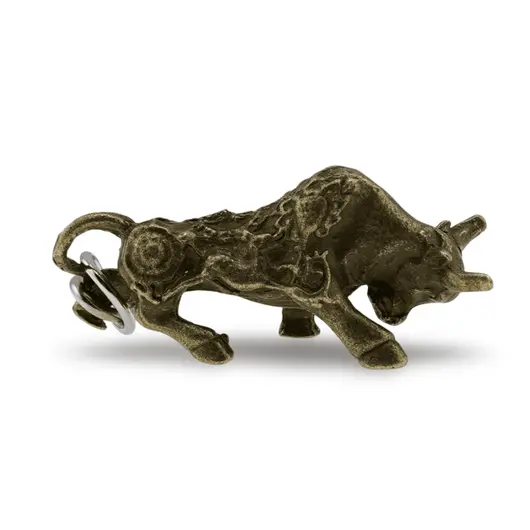 Breloc amuleta Feng Shui zodia Bivol, 9cm, imagine 2