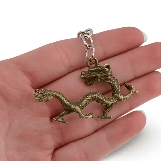 Breloc amuleta Feng Shui zodia Dragon, 9cm, imagine 3