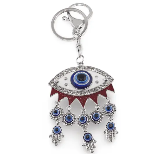 Breloc Ochi protector si Hamsa, 14cm