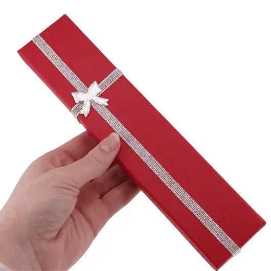 Cutie cadou pentru bratara, rosie - 21x4,5cm, imagine 3