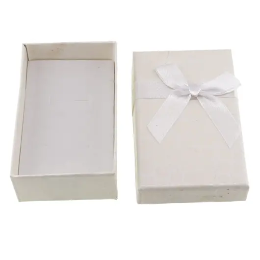 Cutie pentru cadou dreptunghiulara alba, 8x5cm, imagine 2