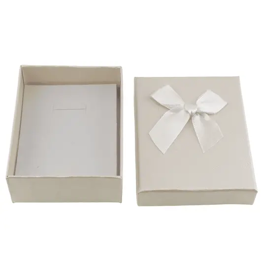 Cutie pentru cadou dreptunghiulara alba, 9x7cm, imagine 2