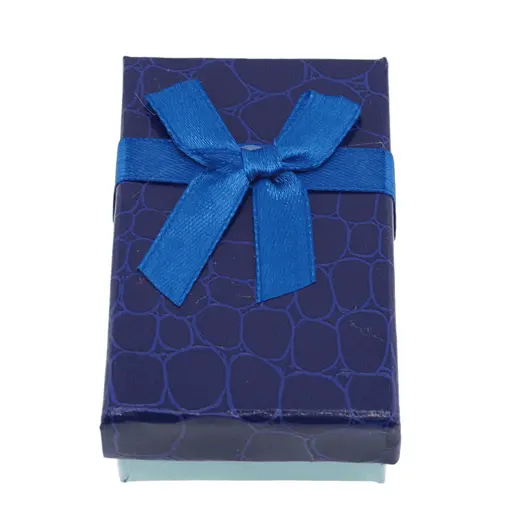Cutie pentru cadou dreptunghiulara albastra, 8x5cm