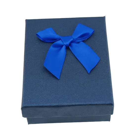 Cutie pentru cadou dreptunghiulara albastra, 9x7cm