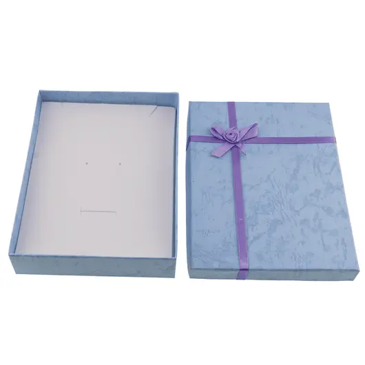 Cutie pentru cadou dreptunghiulara albastra, mare - 16x12cm, imagine 2