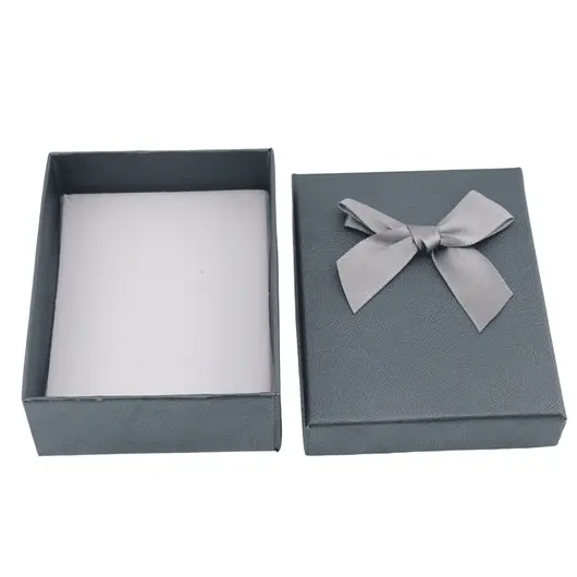 Cutie pentru cadou dreptunghiulara gri, 9x7cm, imagine 2