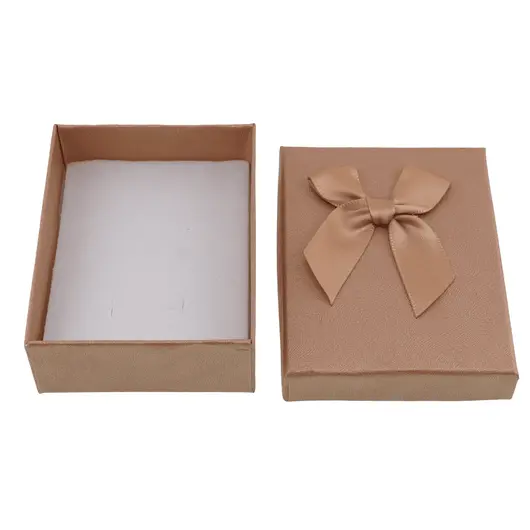 Cutie pentru cadou dreptunghiulara maro, 9x7cm, imagine 2