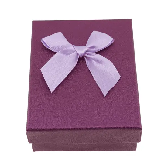 Cutie pentru cadou dreptunghiulara mov, 9x7cm