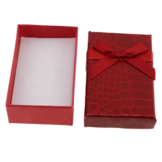 Cutie pentru cadou dreptunghiulara rosie, 8x5cm, imagine 2