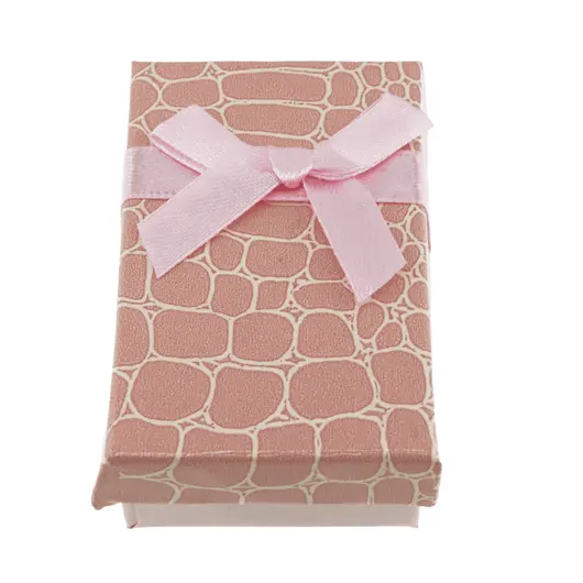 Cutie pentru cadou dreptunghiulara roz, 8x5cm