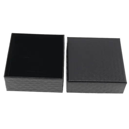 Cutie pentru cadou patrata neagra, 7cm, imagine 2
