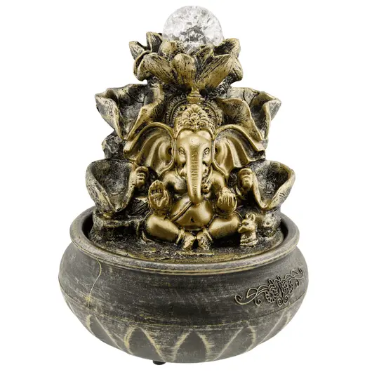 Fantana arteziana electrica, decoratiune Feng Shui pentru interior, Ganesha