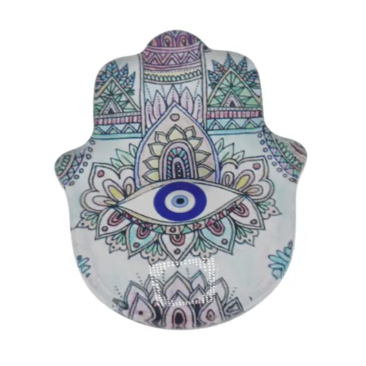 Magnet Mana Fatimei (Hamsa) si ochi protector si mandala - 7x5cm