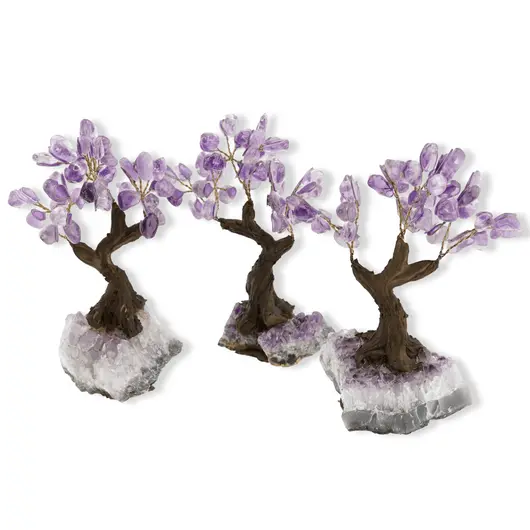 Copac decorativ Ametist pe baza de cluster, 13-15cm, imagine 2