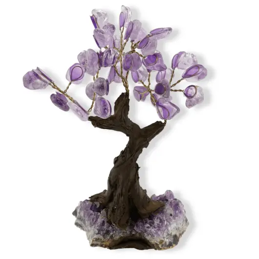 Copac decorativ Ametist pe baza de cluster, 13-15cm, imagine 4