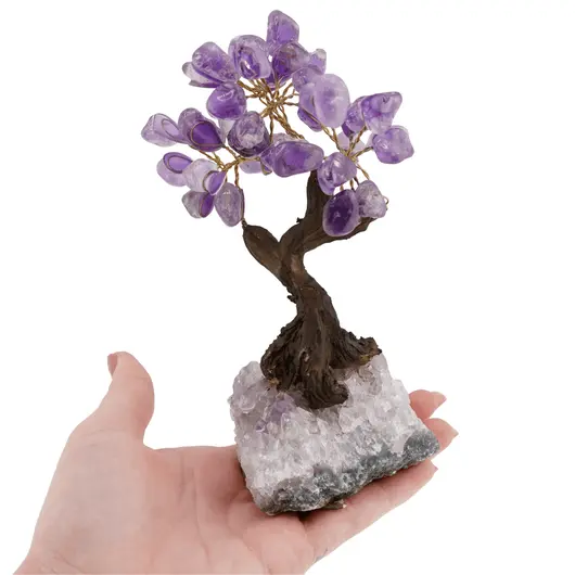 Copac decorativ Ametist pe baza de cluster, 13-15cm, imagine 7