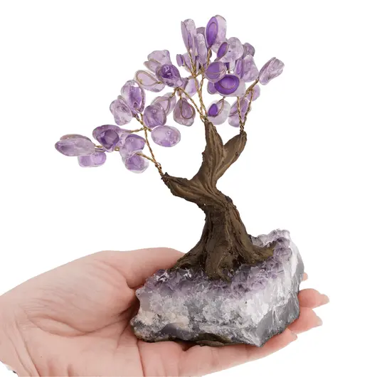 Copac decorativ Ametist pe baza de cluster, 13-15cm, imagine 8