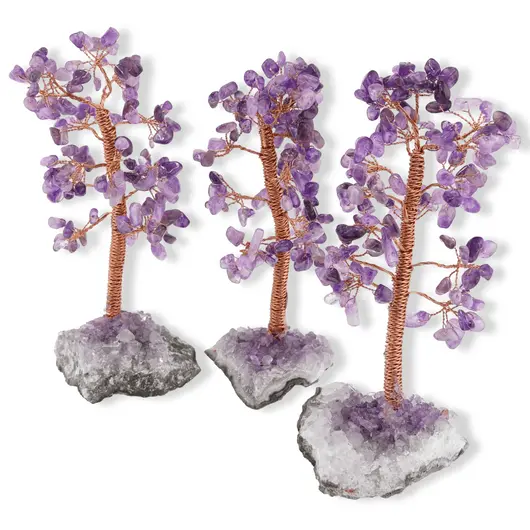 Copac decorativ Ametist pe baza de cluster, 14-16cm, imagine 2
