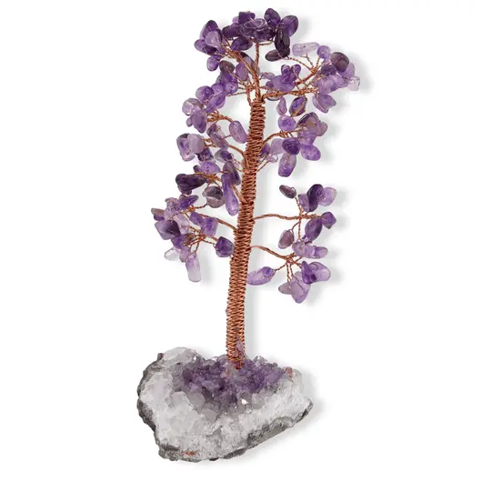 Copac decorativ Ametist pe baza de cluster, 14-16cm, imagine 5