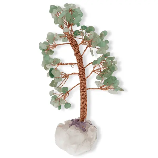 Copac decorativ Aventurin pe baza de cluster, 14-16cm, imagine 5