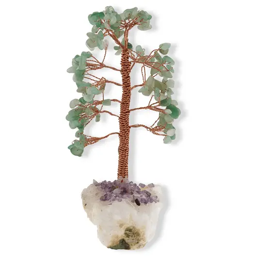 Copac decorativ Aventurin pe baza de cluster, 14-16cm, imagine 6