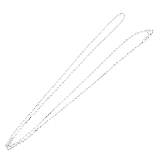 Lant argint 925 rodiat, model box - 45cm