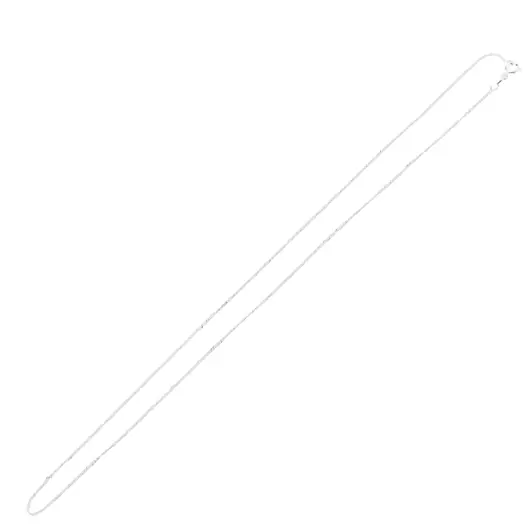 Lant argint 925 rodiat, model Figaro - 50cm, imagine 2