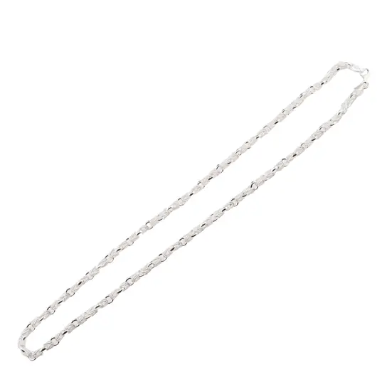 Lant argint 925 rodiat, model Funie - 50,5cm, imagine 2