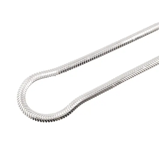 Lant argint 925 rodiat, model Snake lat - 45cm, imagine 3