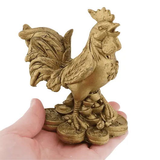 Statueta Feng Shui Cocos pe monede chinezesti - 10cm, imagine 3