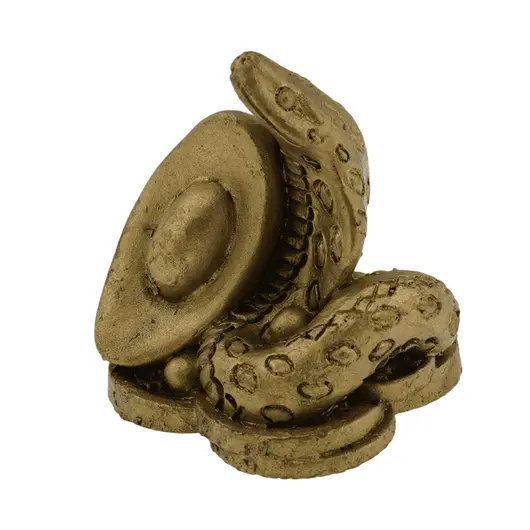 Statueta Feng Shui Sarpe pe monede chinezesti si pepita, 4cm, imagine 2