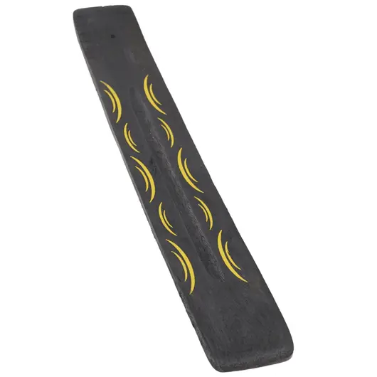 Suport ardere betisoare parfumate negru, model tribal - 25,5cm, imagine 2
