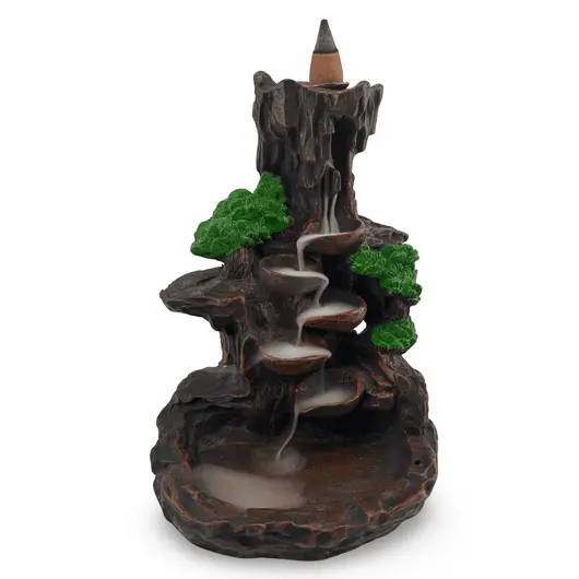 Suport ardere conuri parfumate cascada - backflow, cascada tropicala cu un con