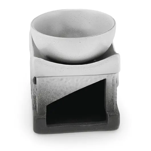 Vas aromaterapie din ceramica ombre model Elefant gri - 9,7cm, imagine 2