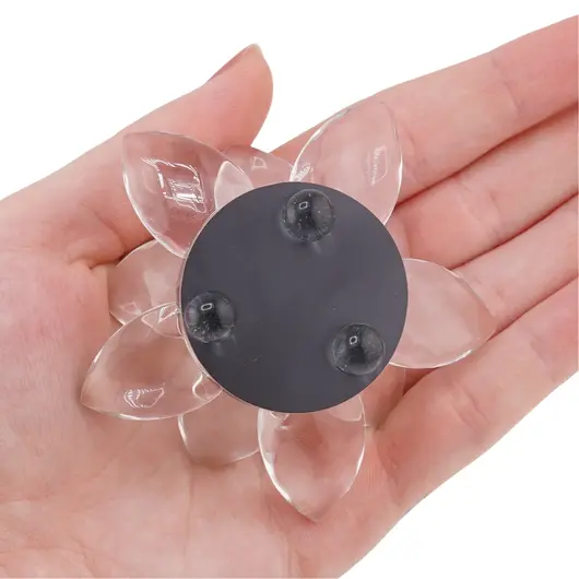 Floare de lotus Iridescent din sticla - 6cm, imagine 5