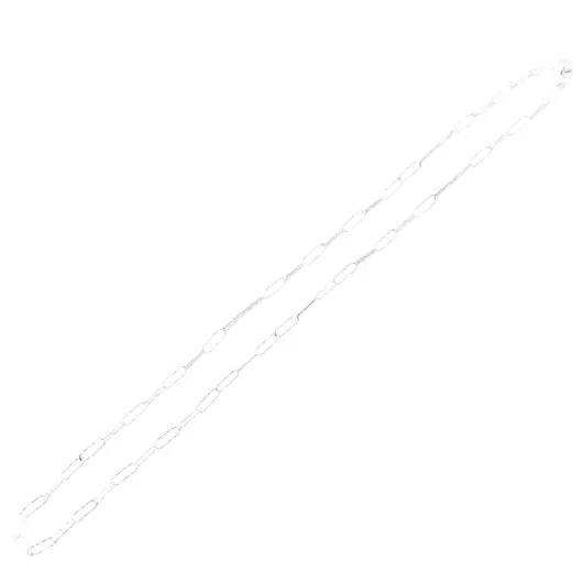 Lant argint 925 rodiat, model agrafa texturata - 44,5cm, imagine 2
