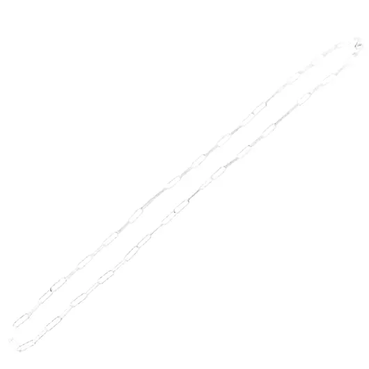 Lant argint 925 rodiat, model agrafa texturata - 50cm, imagine 2