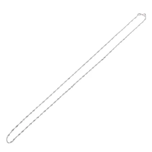 Lant argint 925 rodiat, model rasucit - 45cm, imagine 2