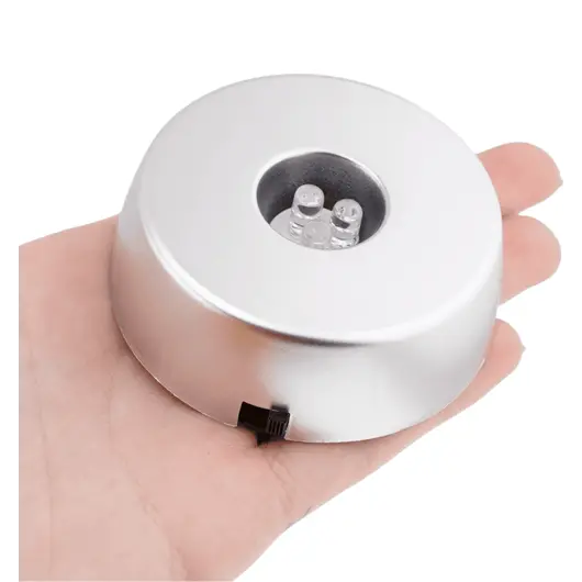 Masa / Suport cu lumina pentru cristale, led multicolor - 6cm x 2cm, imagine 5