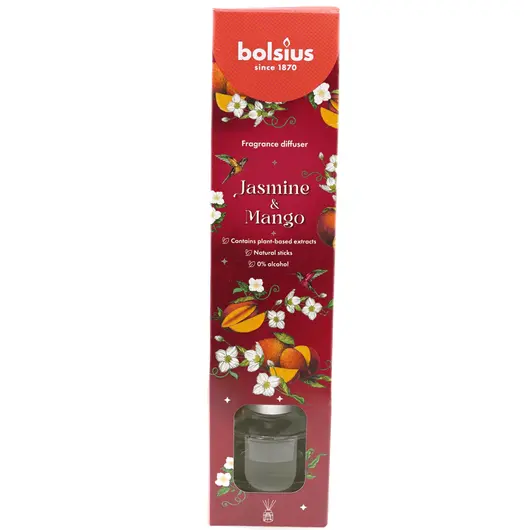 Odorizant Difuzor cu betisoare pentru casa Bolsius - Mango si Iasomie 30ml
