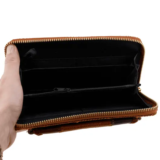 Portofel piele artificiala, cu buzunar exterior - 19cm x 9cm, imagine 2