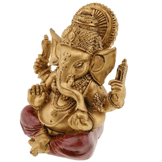 Statueta Feng Shui Ganesha in pozitie lotus - 8,5cm, imagine 2
